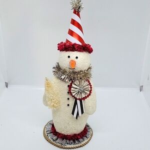 paper mache snowman